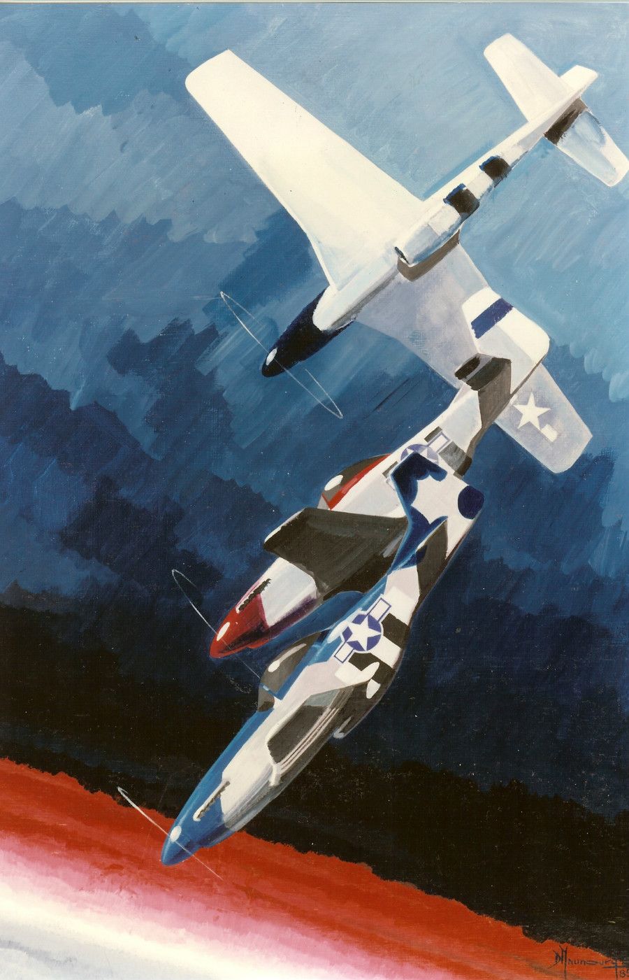 Mustang en patrouille