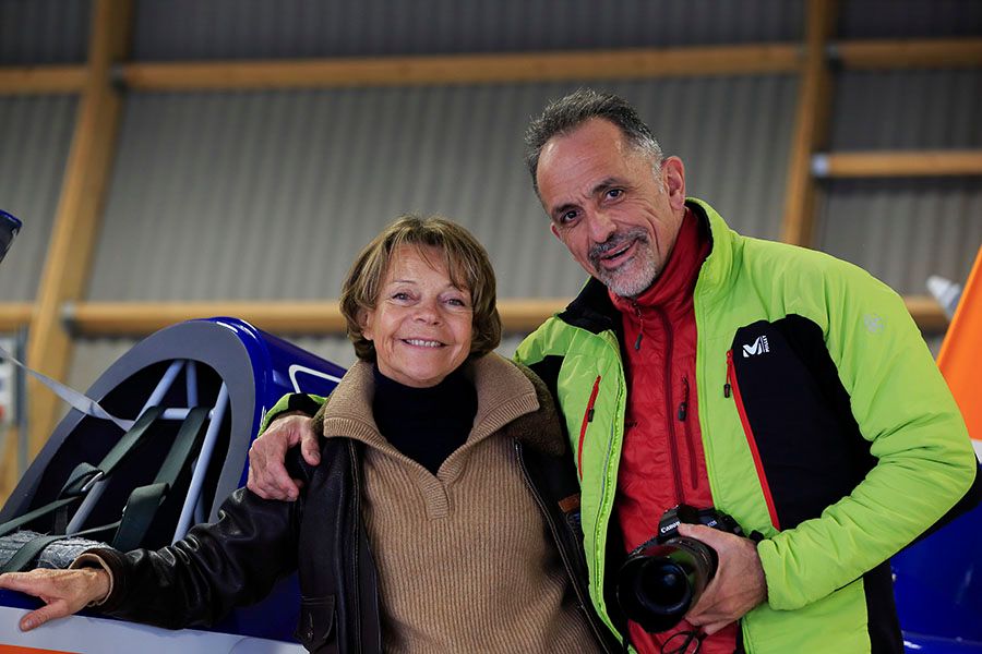 Dans le hangar de Chartres avec Bruno Hon, novembre 2019
